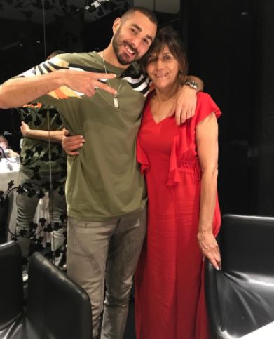 Wahida Djebbara with her son Karim Benzema